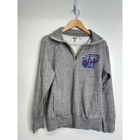 Tailgate Florida University Quarter Zip Sweater Mens Medium Gray Pullover - Picture 6 of 11